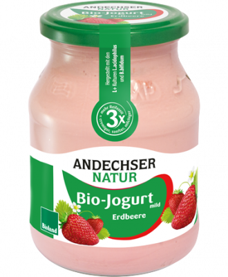 Joghurt mild Erdbeere im Glas (500gr)